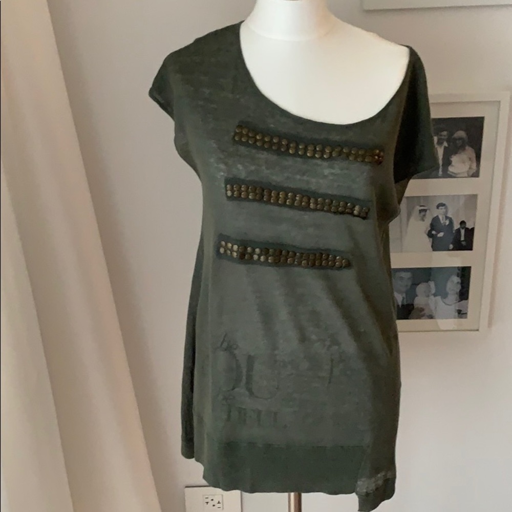 Christopher Fischer S-M top tunic or dress olive